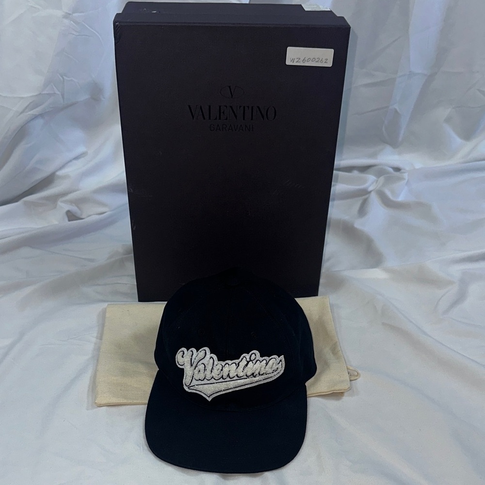 Valentino Garavani Navy Cap with White Logo